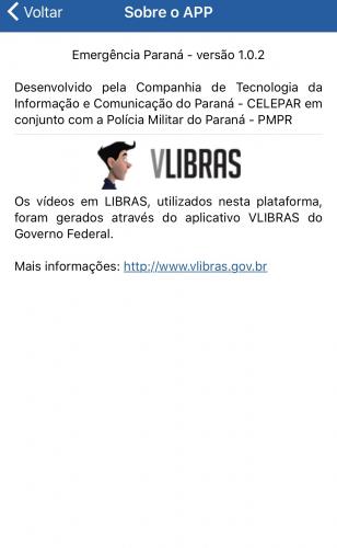O portador de deficiência pode acessar os serviços do aplicativo para comunicar a perturbação de sossego, violência doméstica, ocorrências de trânsito, sendo guiado por todas as etapas até a finalização do boletim.