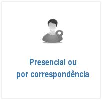 Atendimento presencial ou por correspondência