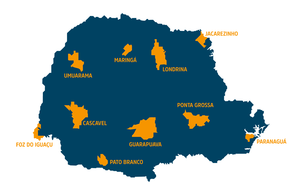 mapa regionais 2021