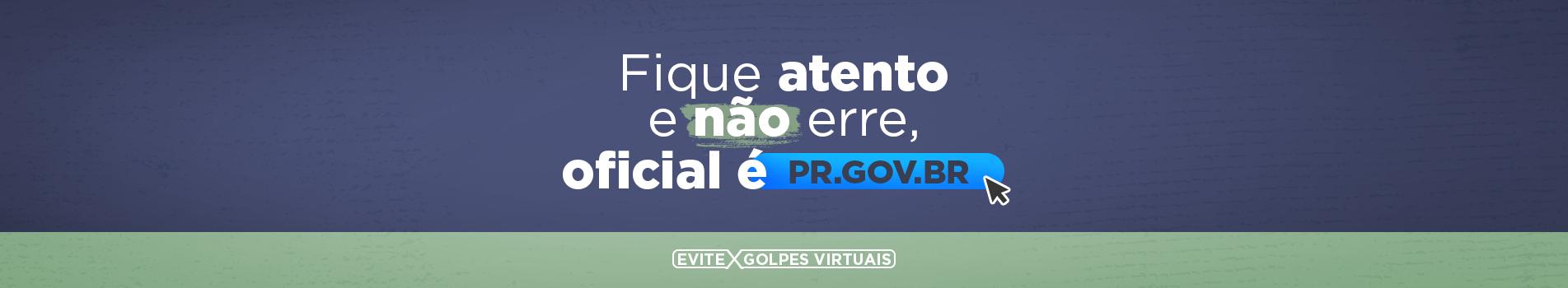 Banner alerta pr.gov.br