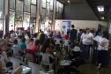 O Projeto Criança e Adolescente Protegidos já atendeu diversos municípios do Paraná, com ações também na feira de serviços Paraná Cidadão. Desta vez a ação aconteceu em Arapongas. No evento desta semana foram emitidas 755 carteiras de identidade e feitos 465 exames oftalmológicos, totalizando 1.220 mil atendimentos.Arapongas, 11/10/2017.Foto: Divulgação SEJU