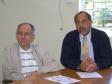 Os secretários Milton Buabssi e Nizan Pereira, em reunião para definir a integração CELEPAR e SERC no Paraná em Ação