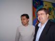 A esq. Anderson Graciano e ao seu lado o diretor-presidente da Celepar, Vanderlei Iensen