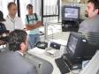 O Diretor de Desenvolvimento, Henrique Salatino Miorelli, o gerente de Desenvolvimento da Celepar Márcio Luiz Hein
