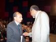 
A esquerda o ministro das Cidades,
Marcio Fortes e o diretor-
presidente da CELEPAR e secretário
de Assuntos Estratégicos, Nizan
Pereira, na Escola de Governo, no
dia 11 de dezembro de 2007 