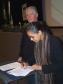 A Ministra do Meio Ambiente, Marina Silva, ao seu lado o Governador do Paraná, Roberto Requião, na assinatura dos convênios, termos de compromisso e de cooperação técnica com diversas secretarias do governo paranaense