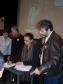 A Ministra do Meio Ambiente, Marina Silva, o secretário da Educação, Mauricio Requião, a secretária de Ciência, Tecnologia e Ensino Superior, Lygia Pupatto, o governador Roberto Requião, na assinatura dos convênios, termos de compromisso e de cooperação técnica com diversas secretarias do governo paranaense