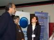 A partir da esq., o diretor-
presidente da Celepar e secretário 
de Assuntos Estratégicos, Nizan 
Pereira, a sua dir. representando a 
UEPG, Maria Salete Marcon Gomes 
Vaz e do IPARDES, Deborah Ribeiro 
Carvalho 