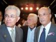 A partir da esquerda, o ministro de Assuntos Estratégicos, Roberto Mangabeira Unger, o Nivaldo Passos Krueger e o Secretário Especial da Corregedoria e Ouvidoria Geral, Luiz Carlos Delazari, na Escola de Governo do dia 27 de novembro de 2007 