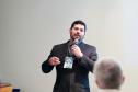 O analista da Celepar, Daniel Araújo, durante apresentação do aplicativo de Vistoria Digital de Veículos, solução vencedora do Prêmio de excelência e-Gov 2016