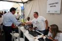 O governador Beto Richa visita a central de cadastro que é administrada pela Celepar