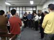 Público prestigiando a posse da 
Previcel