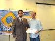 Celepar com 15 anos, José Eduardo Rodrigues e o Diretor de Diretor de Desenvolvimento, Henrique 
Salatino Miorelli