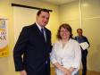Celepar com 25 anos, Eliane Severino da Silva e o 
diretor jurídico, Tarso Cabral Violin