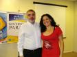 Celepar com 25 anos, Fabiane Isabel Dauer Mello e o diretor de serviços IP e multimídia, Cláudio Crossetti Dutra