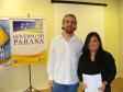 Celepar com 25 anos, Lee Li Min  e o diretor de operações, 
Robson Valentin