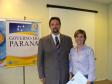 Celepar com 30 anos Lorete Ferreira Cardozo 
Coradin e o diretor de desenvolvimento, Henrique 
Salatino Miorelli