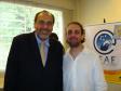 Celepar com 15 anos, o diretor de operações,
Robson Valentin (dir.) e o diretor-presidente da 
Celepar e secretário de Assuntos Estratégicos, 
Nizan Pereira (esq.)