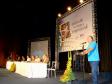 O Governador do Paraná, Roberto 
Requião, no lançamento do programa 
de incentivo aos pequenos e micros 
empresários