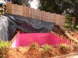 Construção da cisterna na Celepar