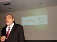O diretor presidente da Celepar e secretário de Assuntos Estratégicos, Nizan Pereira na palestra do Consultor Pier Roberto Riboni (Diretor Executivo da Rhino Consulting), a importância das melhores práticas no gerenciamento dos serviços de TI