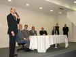 O Diretor de Operações, Altamir Brun em seu discurso na transmissão de posse do novo Diretor Presidente da Celepar e autoridades convidadas