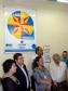 Abertura da Semana de Inclusão Digital, no Telecentros Paranavegar da Biblioteca Pública do Paraná, a partir da esq.  a secretaria da Cultura, Vera Mussi, o  diretor-presidente da Celepar, Vanderlei Falavinha Iensen, a gerente de Inclusão Digital da Celepar, Marilaide de Quadros, o secretário de Assuntos Estratégicos, Nizan Pereira e o diretor da Biblioteca Pública, Cláudio Fajardo
