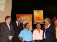 O presidente da Celepar Vanderlei 
Iensen, secretário Nizan Pereira, 
Rubinho, vice-prefeito de Morretes, 
Lico, presidente da Associação de 
Pescadores de Morretes e o 
governador Roberto Requião durante 
a Escola de Governo