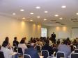 O Diretor-presidente da CELEPAR e 
secretário de Assuntos 
Estratégicos, Nizan Pereira e o 
público presente na posse dos novos 
membros da CIPA da CELEPAR 
