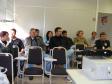 Participantes na palestra de Tese 
de Doutorado "Ambiências 
comunicacionais e vivências 
midiáticas digitais". Conexões e 
sentidos entre especialistas 
pessoais, arquitetônicas e 
difitais: um estudo de experiência 
dos internautas em telecentros de 
acesso público gratuito dos 
projetos Paranavegar e Faróis do 
Saber - Curitiba/Pr (Universidade 
do Vale do Rio dos Sinos - UNISINOS)