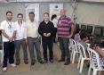 Julio Cesar, Eduardo Cardoso, Valderi P. da Silva, Jacson Carvalho Leite  e Alzemar Venâncio. Equipe da Celepar presente no Paraná em Ação do Bairro Novo