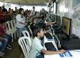 Estande da Celepar no Paraná em Ação em Tibagi. Inclusão digital