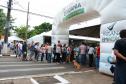 Feira de serviços gratuitos está instalada até este sábado e domingo (22e 23), na Praça da Bíblia em Foz. 22-11-2014 Foto: Levy Ferreira SERC
