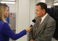 O diretor de tecnologia da informação, Danilo Scalet conversa com a imprensa sobre a operação do moving