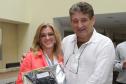 Irenice Mattos de Lima homenageada pelos seus 35 anos de serviços prestados na Celepar. 