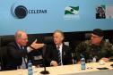 Lucio Alberto Hansel, general Fernando Soares e Silva e o secretário Mario Celso Cunha falam sobre os sistemas de segurança para a Copa do Mundo