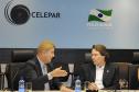 O presidente Jacson Carvalho leite e o secretário Ricardo José Suavinski debatem soluções de TIC para a área de meio ambiente no Estado.