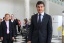 Frente: governador Beto Richa. Fundo: presidente da Celepar, Jacson Leite e deputado estadual, Jonas Guimarães.
