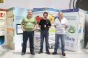 Equipe Celepar que desenvolveu a nova versão do sistema: Jose Luiz Cesar Cotrino, Daniel Sa de Campos e Jacir Jose Lunelli.
