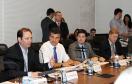 Governador Beto Richa participa do lançamento do programa Rede 399 Internet Para Todos, junto com os secretários estaduais Edson Casagrande, Assuntos Estrategicos; Guto Silva, Sub Chefe da Casa Civil; Reinhold Stephanes, Chefe da Casa Civil; Marcelo Cattani, Comunicação Social, além de prefeitos e diretores da Copel e Celepar