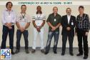 Os aniversariantes Omar, Aluizio, Jesuino, Antonio, Vanderlei e Eleoterio