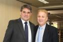 Reunião do Conselho de Administração da Celepar: secretário da Fazenda, Luiz Sebastiani e Jacson Carvalho Leite
