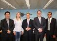 Sergio Yamada e Daniella Wodonis, da Assespro e Jacson Carvalho Leite, Mauro Sorgenfrei e Luiz Carlos Nunes, da Celepar   