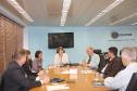 O diretor administrativo-financeiro, Lucio Alberto Hansel também recebeu o grupo de visitantes do Prodest