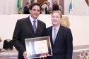 Prefeito de Ibiporã, José Maria Ferreira e o presidente Jacson Carvalho Leite