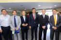 O governador Beto Richa participa, na Celepar, do lançamento do Projeto Escola de Gestão Inteligente. Participaram da solenidade: presidente da Celepar, Jacson Carvalho Leite, presidente do Tecpar, Julio Felix e o secretário do Planejamento, Silvio Barros.Curitiba, 11-11-15.Foto: Arnaldo Alves / ANPr.