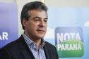 Governador Beto Richa lança o aplicativo "Menor Preço - Nota Paraná" e entrega prêmios do programa. Presentes os secretários estaduais, da Fazenda, Mauro Ricardo Costa e da Comunicação Social, Marcio Villela, presidente da Celepar, Jackson Carvalho, presidente da Assembleia Legislativa, deputado Ademar Traiano e os deputados estaduais Marcio Paulik e Claudia Pereira. Curitiba, 29/11/2016. Foto: Pedro Ribas/ANPr