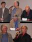 Na foto, o secretário dos Transportes, Rogério Tizzot, o
governador do Paraná, Roberto
Requião, o presidente da Ferroeste,
Samuel Gomes, na Escola de Governo,
dia 18 de dezembro de 2007