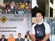 Ao lado esq. (foto maior) o palestrante
do FISL, Alvaro Lopes Ortega e demais 
participantes presentes no evento