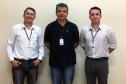 Os empregados da Celepar - Maringá envolvidos neste projeto: Fernando Suzarte Schiavon (técnico de Redes Computacionais), Marcio Costa (técnico de Redes Computacionais) e Rodolfo Zanardi Loiola (supervisor da Regional)